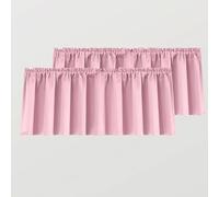 Mrs.Naturall Pink Valances for Windows 36x16 Inches Long
