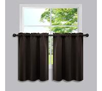 Mrs.Naturall RV Curtains for Camper Windows,Blackout Black Out Thermal Window Insulation Curtain Shade for Winter Insulated,Dark Brown