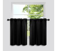 Mrs.Naturall Short Blackout Curtains for Windows 30 Inch Length,Black Out Curtains for Bedroom Windows