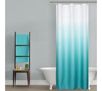 Mrs.Naturall Teal Shower Curtains for Bathroom,Bath Small Stall Shower Curtain Liner with Hooks Sets,36 x 72In,Aqua Turquoise