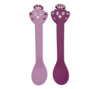 Mrs. Peacock Silicone Spoons - Set of 2 Purple one size