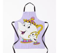 Mrs Potts & Chip Grill Apron - Fun Kitchen & BBQ Apron, Waterproof Polyester, Adjustable Neck, 21x29 in