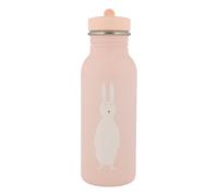 Trixie Drinking Bottle - Mrs. Rabbit - Water Drinking Bottle for kids - 500ml - Leakproof Bottle - Pink, Light Pnk