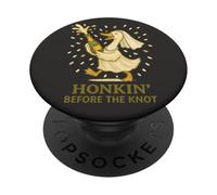 Mrs. Silly Goose Wedding On The Loose Honkin Before The Knot PopSockets Adhesive PopGrip