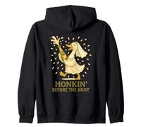 Mrs. Silly Goose Wedding On The Loose Honkin Before The Knot Zip Hoodie
