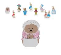 Mrs Tiggy-Winkle Wooden Play Figure, Wooden Small World Peter Rabbit Figures, Wooden Character Set, Pretend Play Set for Boys, Girls, Toddler - Official Licensed Peter Rabbit Gifts by Orange Tree Toys