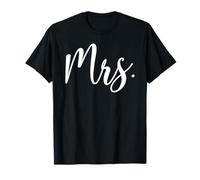 Mrs. Wife Husband Wedding Married, Matching Mr. and Mrs. T-Shirt