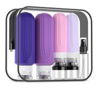 Mrsdry 16 Pack Travel Bottles for Toiletries, Oversize Silicone Travel Containers jar for Toiletries, Leak Proof Refillable Liquid Shampoo And Conditioner Travel Essentials toiletry Bottles