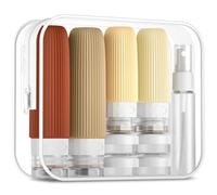 Mrsdry 16 Pack Travel Bottles Set, TSA Approved Leak Proof Silicone Squeezable Containers for Toiletries, Refillable Travel Accessories for Conditioner, Shampoo, Lotion & Body Wash Accessories