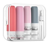 Mrsdry 16 Pack Travel Bottles Set, TSA Approved Leak Proof Silicone Squeezable Containers for Toiletries, Refillable Travel Accessories for Conditioner, Shampoo, Lotion & Body Wash Accessories