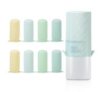Mrsdry Bottle Covers for Travel, Leak Proofing, Travel Size Container Silicone toiletry sleeves, Leak Locks Travel Accessories for Shampoo Wash Body Bottles and other beauty and personal care(8pcs)
