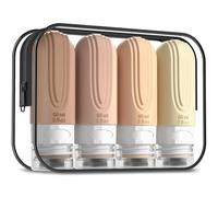 Mrsdry Travel Bottle for Toiletries, Small 60ml Silicone Travel Size Bottles, Leak Proof Refillable Containers for Liquid Shampoo, BPA Free Travel Accessories with Clear Bag (4 Pack)