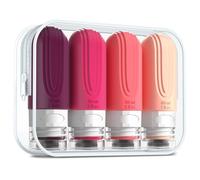 Mrsdry Travel Bottle for Toiletries, Small 60ml Silicone Travel Size Bottles, Leak Proof Refillable Containers for Liquid Shampoo, BPA Free Travel Accessories with Clear Bag (4 Pack)