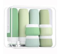 Mrsdry Travel Bottles 8 Pack, TSA Approved 3 oz Travel Containers with Clear Bag, Leak Proof Silicone Squeezable Essentials Jars