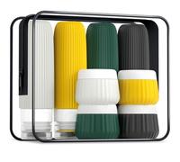 Mrsdry Travel Bottles for Toiletries 8 Pack, TSA Approved 3 oz Travel Containers with Clear Bag, Leak Proof Silicone Squeezable Essentials Jars