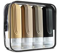 Mrsdry Travel Bottles for Toiletries, Tsa Approved 3oz Travel Size Containers BPA Free Leak Proof Refillable Liquid Silicone Squeezable Travel Accessories for Shampoo Conditioner Lotion (4 Pack)