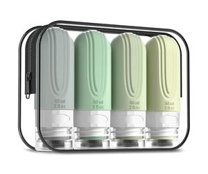 Mrsdry Travel Size Bottles, Mint-Grey-2oz, 2oz