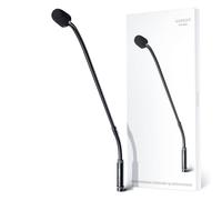 MRSDY Gooseneck Microphone, 23 Inch DJ Microphone for Audio Mixer, Professional XLR Wired Dynamic Mic, Extended Black Metal Noise Reduction Microphone, Supports 360° Rotation and Bending