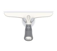 MRSIGA MultiPurpose Squeegee for Window Glass Shower Door Car Heavy Duty Window Scrubber Suction Hook Included 10 inch White Gray - This product
