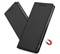 MRSTER Galaxy Note 20 Ultra Case, Premium PU Leather Cover with Hidden Magnetic Adsorption Shockproof Flip Wallet Case for Samsung Galaxy Note 20 Ultra / Note20 Ultra 5G. DT Black