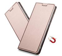 MRSTER Galaxy Note 20 Ultra Case, Premium PU Leather Cover with Hidden Magnetic Adsorption Shockproof Flip Wallet Case for Samsung Galaxy Note 20 Ultra / Note20 Ultra 5G. DT Pink