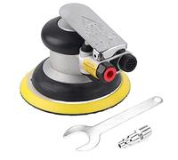 MRSTORY AT780 5 Inch 4 Inch Air Random Orbital Sander Pneumatic Hand Sanding Tool High Speed 10000rpm Round Polisher for Automotive Furniture Wood Stone (5 Inch)