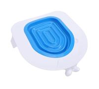 MRSTORY Cat Toilet Training Kit Non Slip Adjustable Step Design Easy Cleaning Cat Toilet Litter Tray for Cats Transitioning to Human Toilets Made from High Strength Plastic