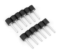 MRSTORY Drum Rubber Mandrel Polishing Sleeves 12Pcs Non Slip Rubber Mandrels for Tools Professional Home Use 1/8 Shank Size 3.175mm Diameter