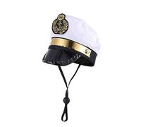 MRSTORY Halloween Sailor Hat White for Pet Dog Cat Puppy Party Cosplay Costume (Assorted Color)