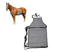 MRSTORY Horse Belly Guard Mesh Cover Breathable Lightweight Scratch Resistant Fly Protection for Horse Riding Training Stable Use