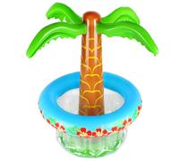 MRSTORY INFLATABLE PALM TREE COOLER FOR BEACH POOL PARTY, FUN COCONUT ICE BUCKET SHAPE FOR SUMMER ENTERTAINMENT (Green)