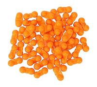 MRSTORY METAL FISHING ATTRACTOR BELL BEADS DOUBLE RATTLE NOISE VIBRATION LURING FISH SEA PORTABLE CATFISH RATTLES (Orange)