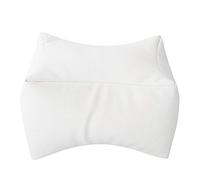 MRSTORY Nail Art Hand Foot Pillow Soft PU Arm Rest Dual Use Professional Manicure Pedicure Support Comfortable Salon Home Use 20cm (White)