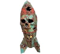 MRSTORY NUCLEAR LOGOS RESIN SKELETON BOMB DECOR HALLOWEEN PROPS FOR HOME DECOR (B)