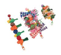 MRSTORY Parrot Chew Toys Set Birds Shredding Foraging Toys Bite Resistant Anxiety Reduction Cage Hanging Toys for Parakeets Lovebirds Paper Vine 3 Piece Set