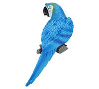 MRSTORY Resin Lifelike Ornament Figurine Model Toy Super Realistic Vivid Garden Sculpture Wall Decor for Home Garden Desktop Decoration Red Blue Left Right 31cm 490g (No. 1 blue right)