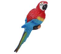 MRSTORY Resin Lifelike Ornament Figurine Model Toy Super Realistic Vivid Garden Sculpture Wall Decor for Home Garden Desktop Decoration Red Blue Left Right 31cm 490g (No. 1 red left)