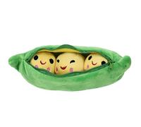 MRSTORY Soft Pea Pod Plush Toy Stuffed Peas Kids (Yellow)