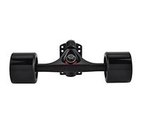 MRSTORY Truck Wheels Bearing Complete Set High Performance Durable Polyurethane Wheels Smooth ABEC9 Bearings Hot Forging Alloy Trucks for Outdoor Skateboarding Sports Silver or (Black shaft black