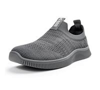 MrToNo Mens Slip On Trainers Breathable Mesh Gym Sports Running Shoes Lightweight Sneakers Walking Shoes Casual Athletic Tennis Shoes-HUISE-42