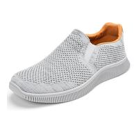 MrToNo Mens Slip on Trainers Casual Walking Shoes Lightweight Loafer Sneakers Comfortable Breathable Sport Shoes Running Gym Fitness Jogging-QIANHUI-45