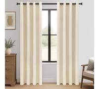 MRTREES Beige Blackout Curtains 84 Inch Drop, Thermal Insulated Curtains Eyelet for Bedroom Living Room, 2 Panels 168x214 CM 66x84 Inch Biscotti Beige