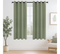 MRTREES Blackout Curtains Bedroom 54 Drop 2 Panels Sage Green Eyelet Thermal Curtain for Living Room Soft Texture Window Treatments for Kids 46x54 Inch 117x137 CM