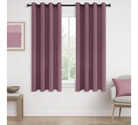 MRTREES Blackout Curtains Bedroom 63 Drop 2 Panels Blush Pink Eyelet Thermal Curtain for Living Room Soft Texture Window Treatments for Kids 55x63 Inch 140x160 CM