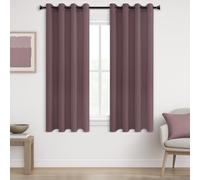 MRTREES Blackout Curtains Bedroom 66 Drop 2 Panels Blush Pink Eyelet Thermal Curtain for Living Room Soft Texture Window Treatments for Kids 46x66 Inch 117x167 CM