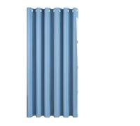 MRTREES Blue Blackout Curtains Short Curtain for Bedroom, 1 Panel, 52x63 Inch 132x160 CM, Kitchen Curtains for Windows