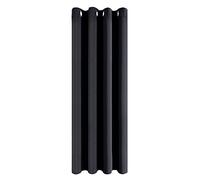 MRTREES Opaque Blackout Curtain with Eyelets, Thermal Curtain with Sound Insulation and Cold Protection for the Children's Room, Boys’ Wardrobe, 210 cm Long, 140 cm Wide, Pack of 1, Black
