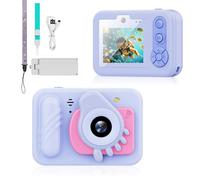 MRUOZRUI Underwater Waterproof Kids' Camera Cute with 32GB SD Card - 48MP 1080P Toddler Camera for 3-12 Years Old Boy Girl, Travel & Outdoor Swimming Snorkeling Pool Toy Birthday, Blue