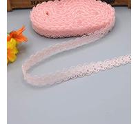 MRVAKDYDI Applique Inelastic Embroidery Lace Trim, Pack of 2 5 10 Yards 14mm Polyester Cotton Lace Ribbon Multicolor(Bloodfang,5 yards)