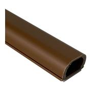 MRVAKDYDI Cable Cover, Brown, 2x1m, 24.4mm W x 12.1mm H, Self-Adhesive, Wall Mount TV Cable Hider & Organizer
